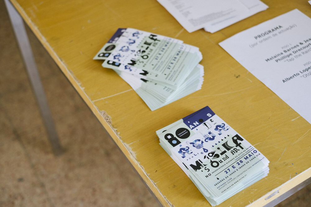 Leaflets on table